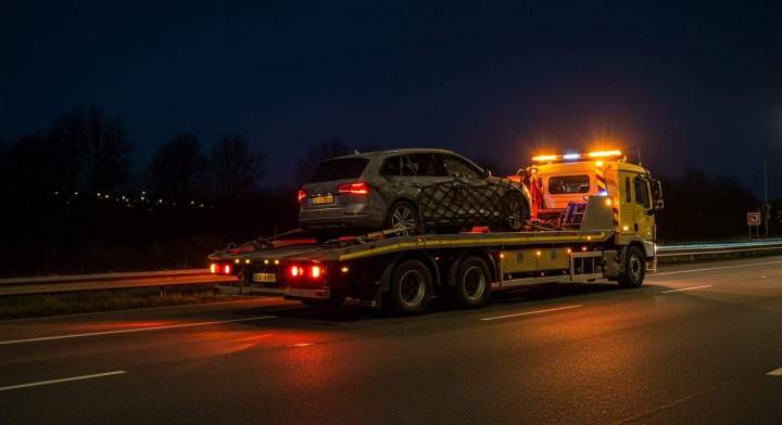  un véhicule remorqué en toute sécurité 